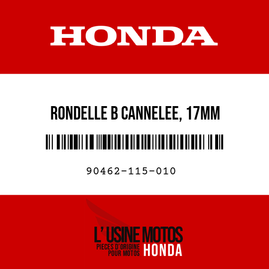 image de 90462-115-010 RONDELLE B CANNELEE, 17MM