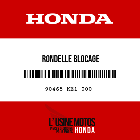 image de 90465-KE1-000 RONDELLE BLOCAGE