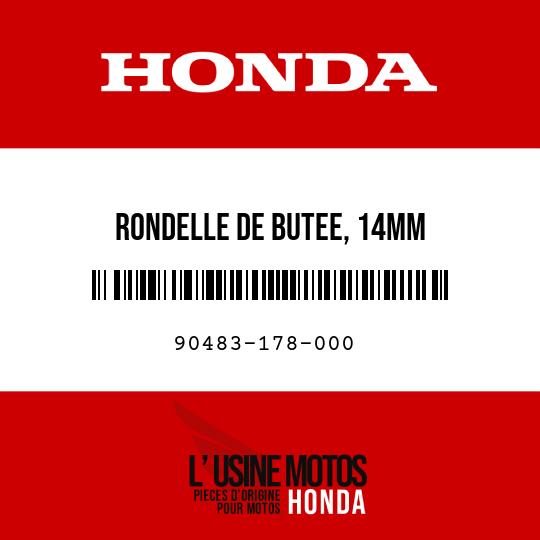 image de 90483-178-000 RONDELLE DE BUTEE, 14MM