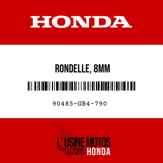 image de 90485-GB4-790 RONDELLE, 8MM