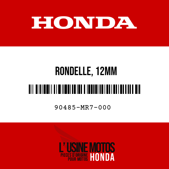 image de 90485-MR7-000 RONDELLE, 12MM