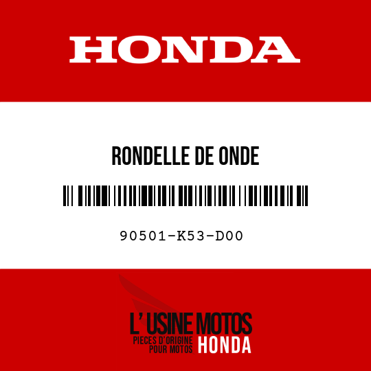image de 90501-K53-D00 RONDELLE DE ONDE