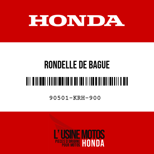 image de 90501-KRH-900 RONDELLE DE BAGUE
