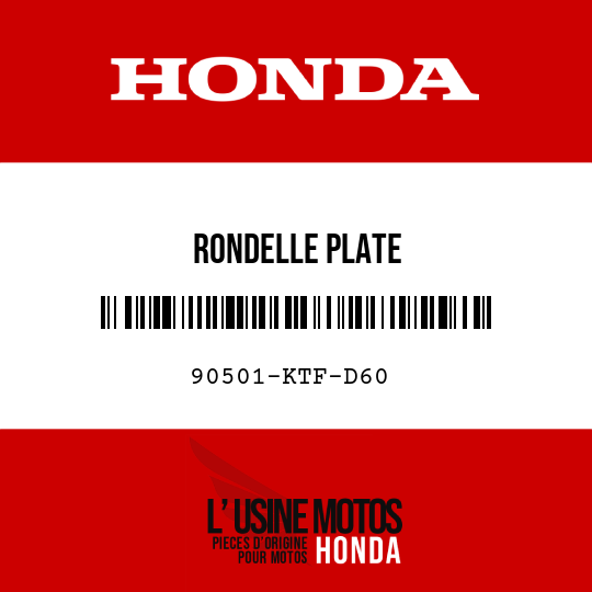 image de 90501-KTF-D60 RONDELLE PLATE