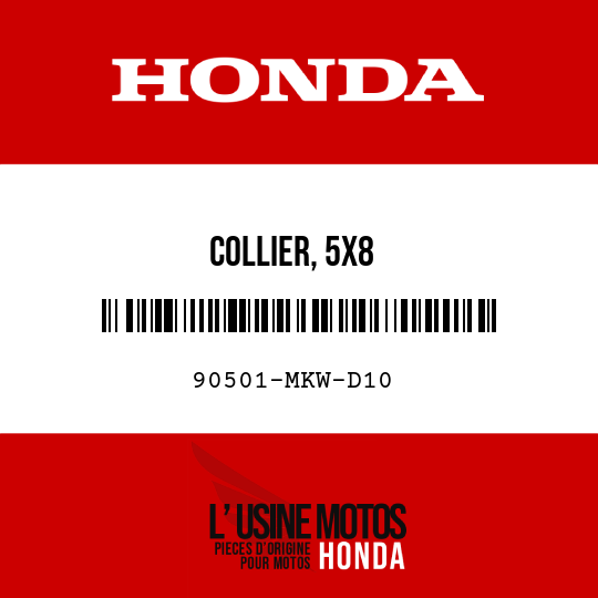 image de 90501-MKW-D10 COLLIER, 5X8