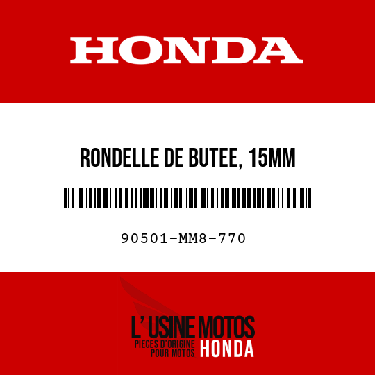 image de 90501-MM8-770 RONDELLE DE BUTEE, 15MM