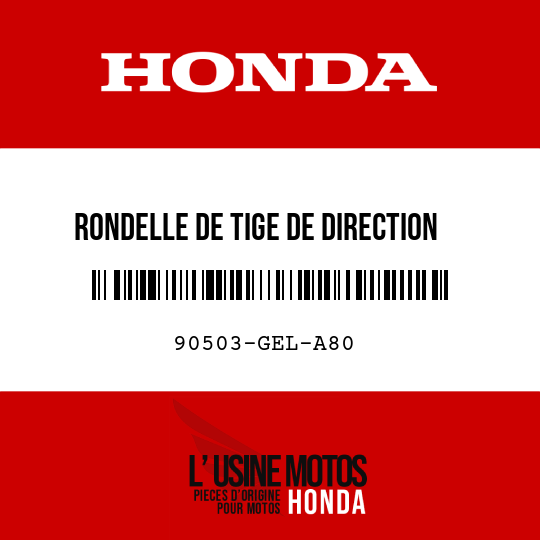 image de 90503-GEL-A80 RONDELLE DE TIGE DE DIRECTION