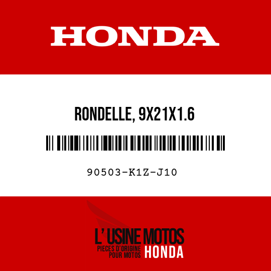 image de 90503-K1Z-J10 RONDELLE, 9X21X1.6