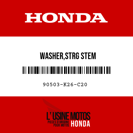 image de 90503-K26-C20 WASHER,STRG STEM