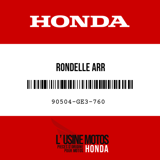 image de 90504-GE3-760 RONDELLE ARR