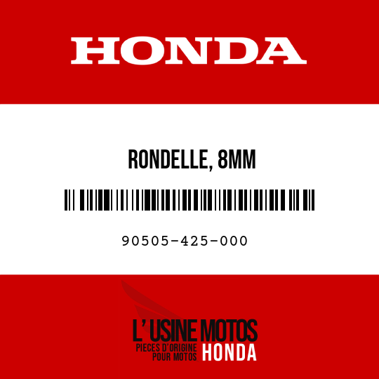 image de 90505-425-000 RONDELLE, 8MM