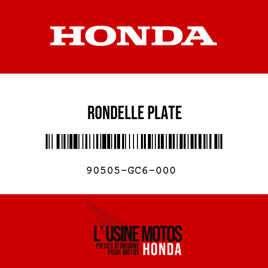 image de 90505-GC6-000 RONDELLE PLATE