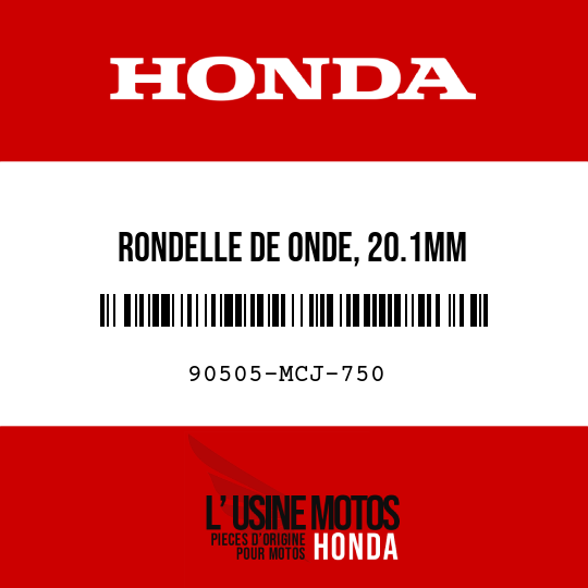 image de 90505-MCJ-750 RONDELLE DE ONDE, 20.1MM