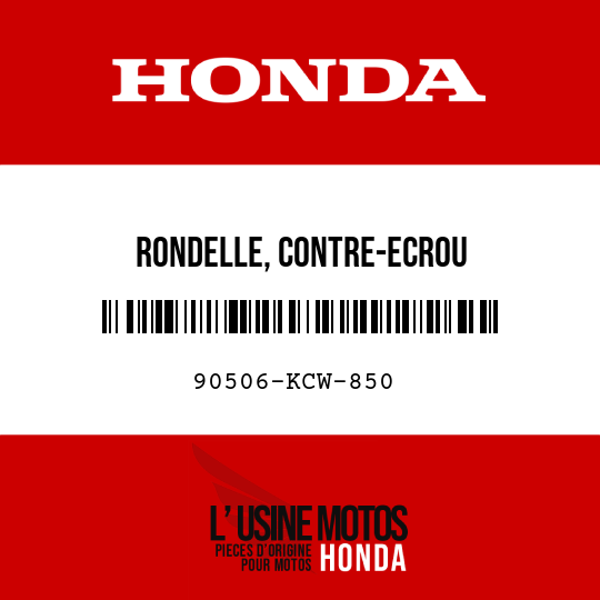 image de 90506-KCW-850 RONDELLE, CONTRE-ECROU