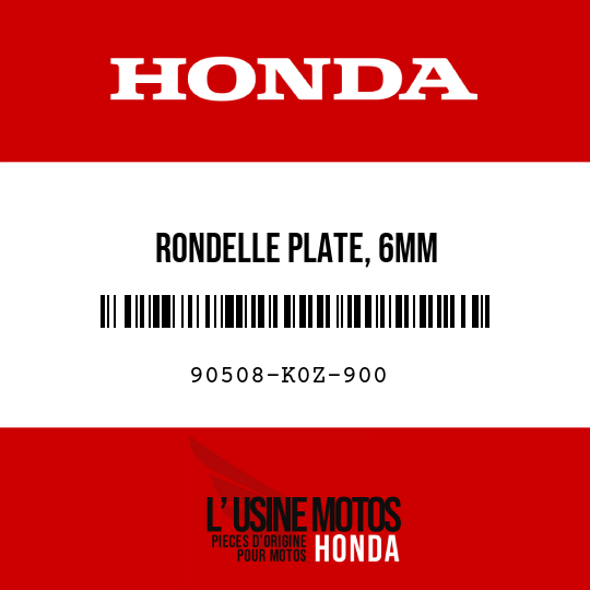 image de 90508-K0Z-900 RONDELLE PLATE, 6MM