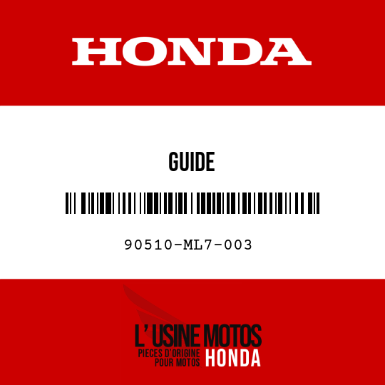 image de 90510-ML7-003 GUIDE