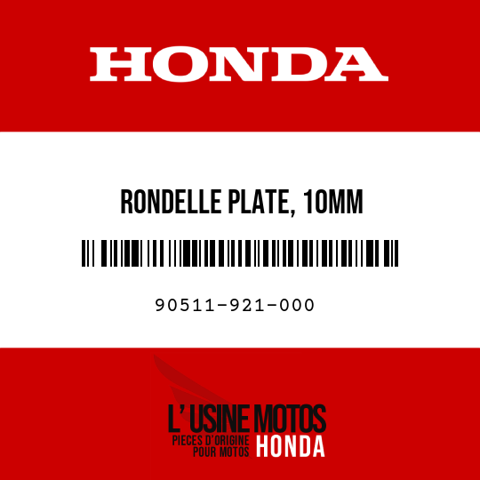 image de 90511-921-000 RONDELLE PLATE, 10MM