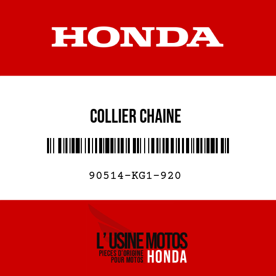 image de 90514-KG1-920 COLLIER CHAINE