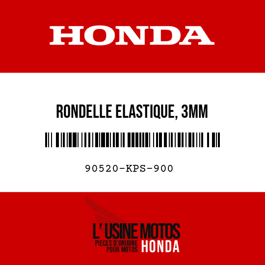 image de 90520-KPS-900 RONDELLE ELASTIQUE, 3MM