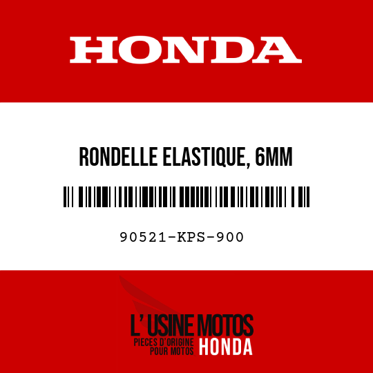 image de 90521-KPS-900 RONDELLE ELASTIQUE, 6MM