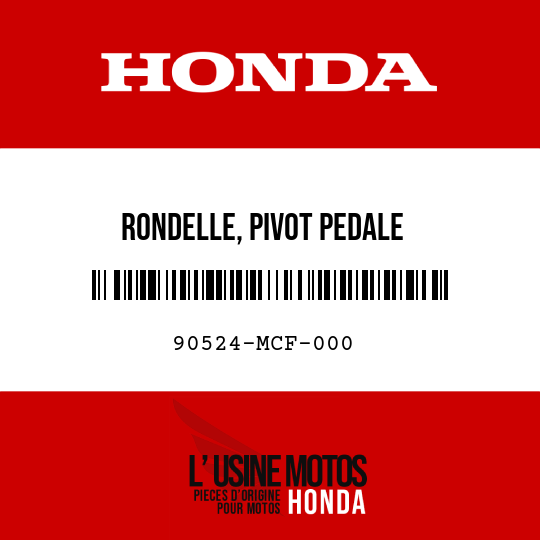 image de 90524-MCF-000 RONDELLE, PIVOT PEDALE