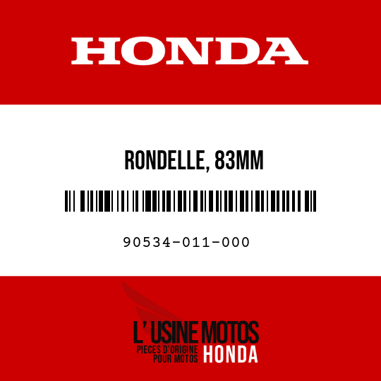 image de 90534-011-000 RONDELLE, 83MM