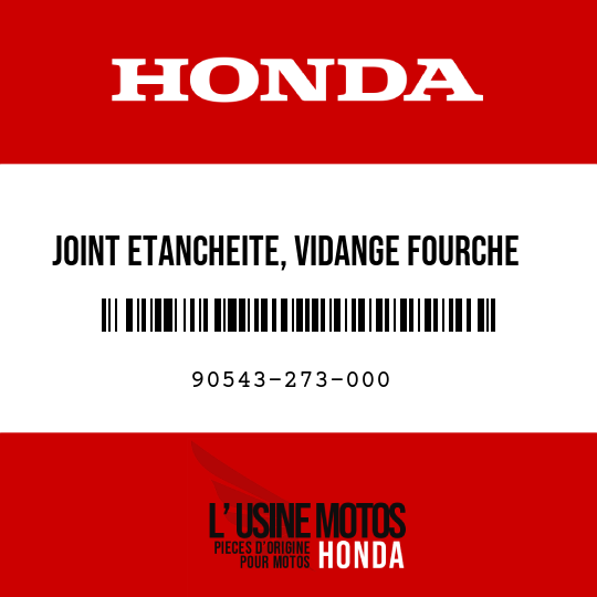 image de 90543-273-000 JOINT ETANCHEITE, VIDANGE FOURCHE AV.