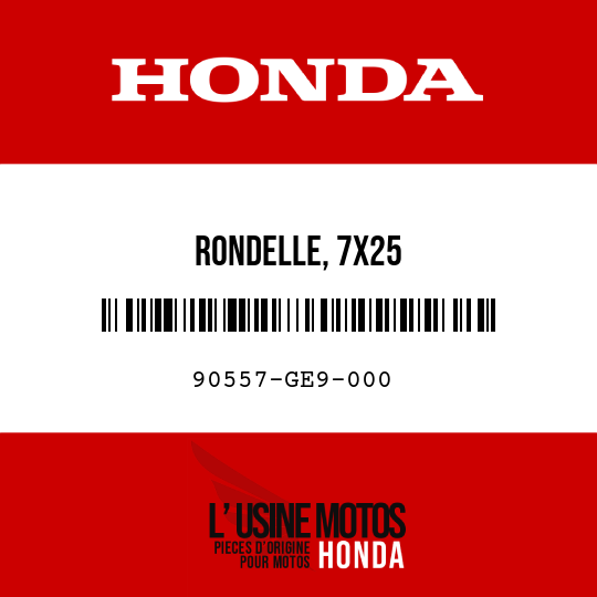 image de 90557-GE9-000 RONDELLE, 7X25