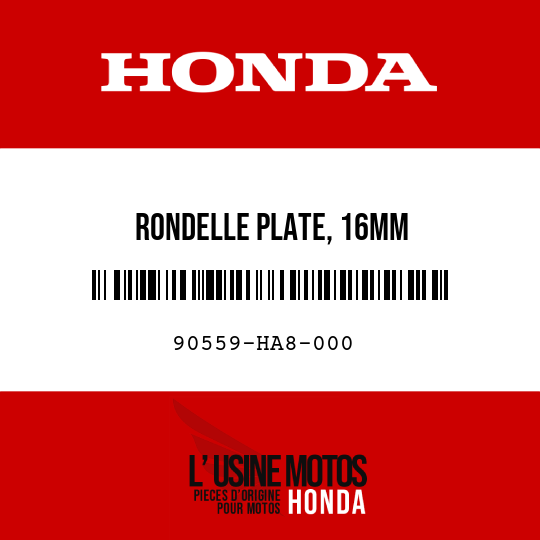 image de 90559-HA8-000 RONDELLE PLATE, 16MM