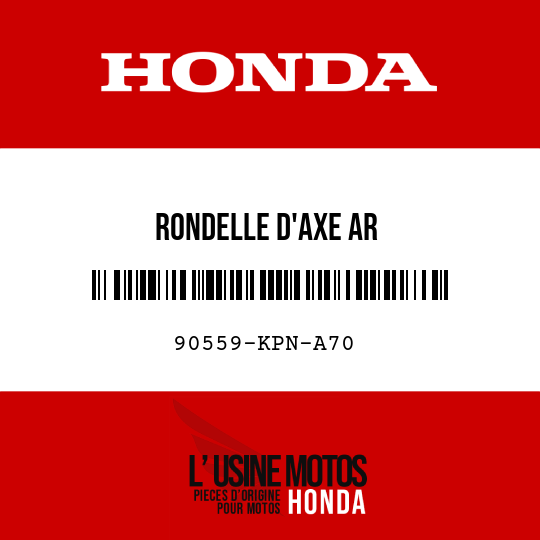 image de 90559-KPN-A70 RONDELLE D'AXE AR