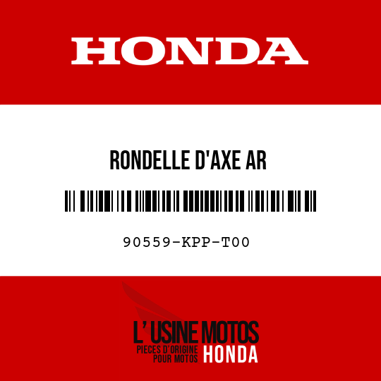 image de 90559-KPP-T00 RONDELLE D'AXE AR