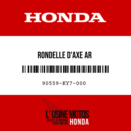 image de 90559-KY7-000 RONDELLE D'AXE AR