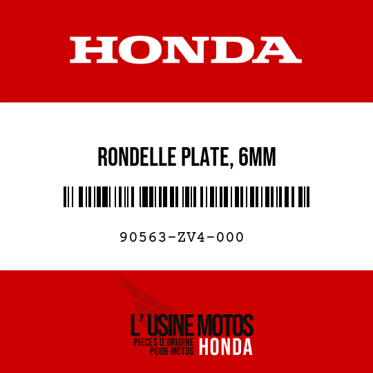 image de 90563-ZV4-000 RONDELLE PLATE, 6MM