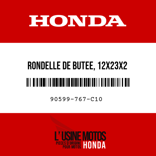 image de 90599-767-C10 RONDELLE DE BUTEE, 12X23X2