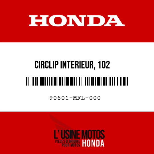 image de 90601-MFL-000 CIRCLIP INTERIEUR, 102