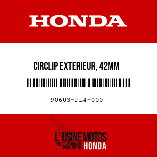 image de 90603-PL4-000 CIRCLIP EXTERIEUR, 42MM