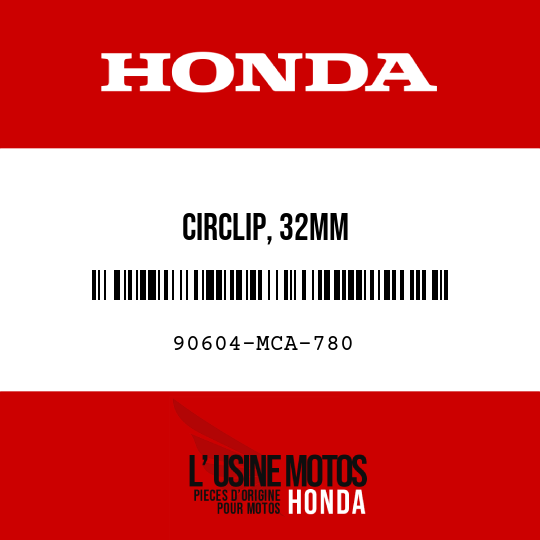 image de 90604-MCA-780 CIRCLIP, 32MM