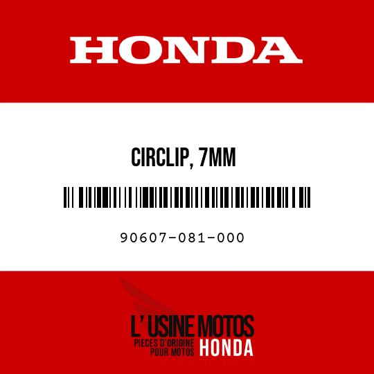image de 90607-081-000 CIRCLIP, 7MM