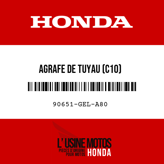 image de 90651-GEL-A80 AGRAFE DE TUYAU (C10)