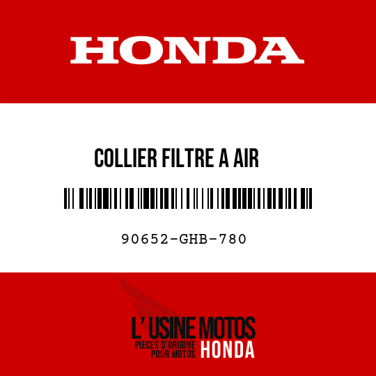 image de 90652-GHB-780 COLLIER FILTRE A AIR