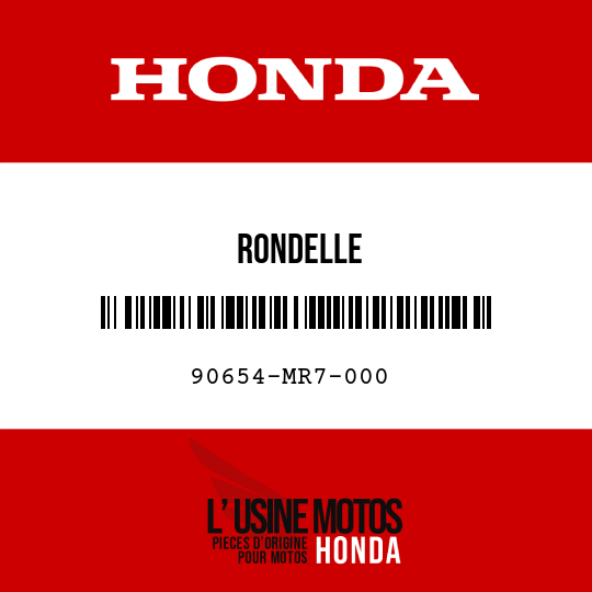 image de 90654-MR7-000 RONDELLE