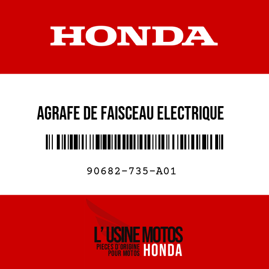 image de 90682-735-A01 AGRAFE DE FAISCEAU ELECTRIQUE