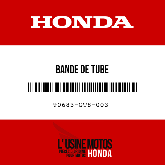 image de 90683-GT8-003 BANDE DE TUBE