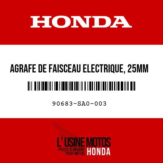 image de 90683-SA0-003 AGRAFE DE FAISCEAU ELECTRIQUE, 25MM