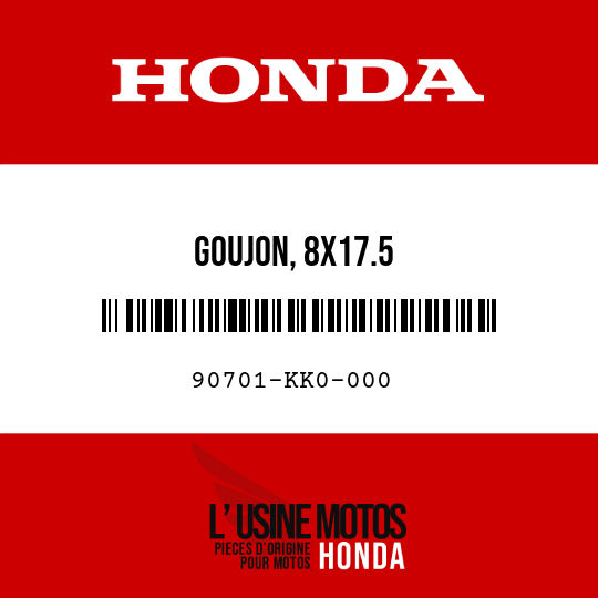 image de 90701-KK0-000 GOUJON, 8X17.5