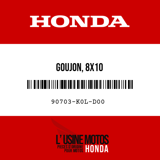 image de 90703-K0L-D00 GOUJON, 8X10