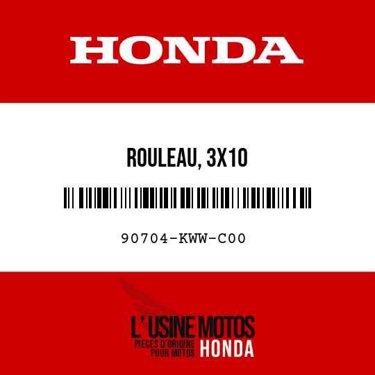 image de 90704-KWW-C00 ROULEAU, 3X10
