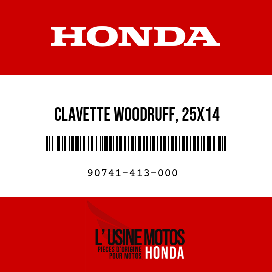 image de 90741-413-000 CLAVETTE WOODRUFF, 25X14