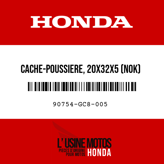 image de 90754-GC8-005 CACHE-POUSSIERE, 20X32X5 (NOK)