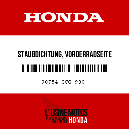 image de 90754-GCG-930 STAUBDICHTUNG, VORDERRADSEITE